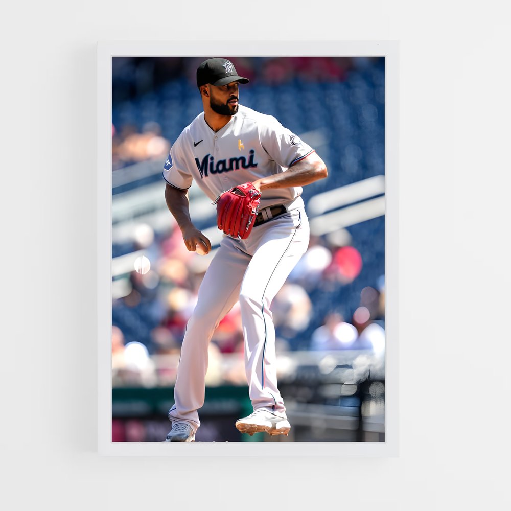 Poster Le Lancer de Sandy – affiche Baseball (vue 3)